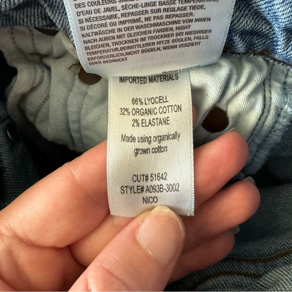 AGOLDE Buttonfly Nico High Rise Slim Jeans Headlines Size 24 - Picture 10 of 11